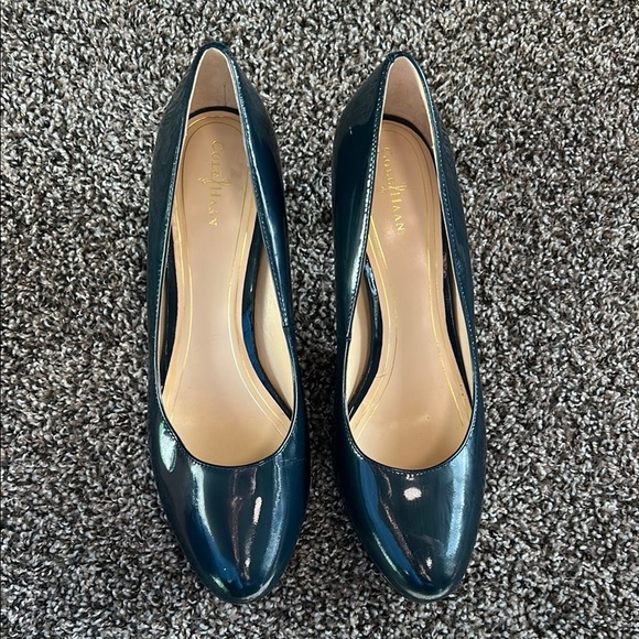 Cole Haan Blue Patent Leather Heels - Picture 1 of 8